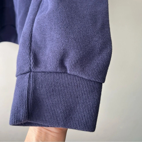 US Polo Assn 1/4 zip pullover navy blue with red embroidered logo ribbed vintage - Picture 2 of 7